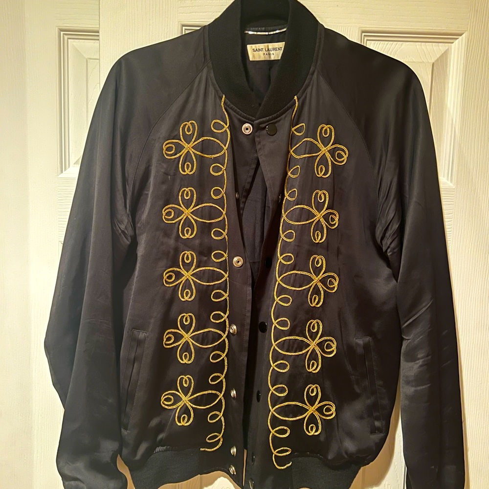 Men’s Saint Laurent embroidered jacket - size 50 RUNWAY PIECE